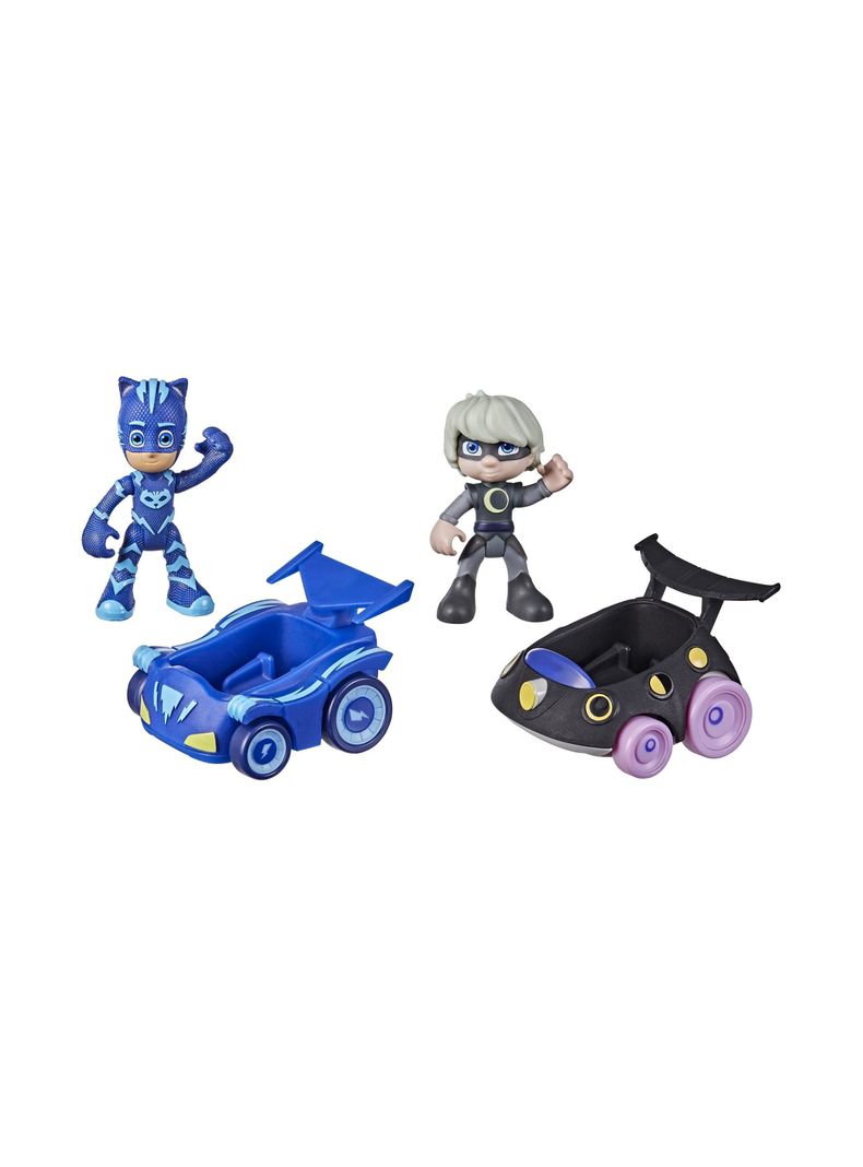 Figura Catboy y Luna Girl Pj Mask Battle Racers de Hasbro-1