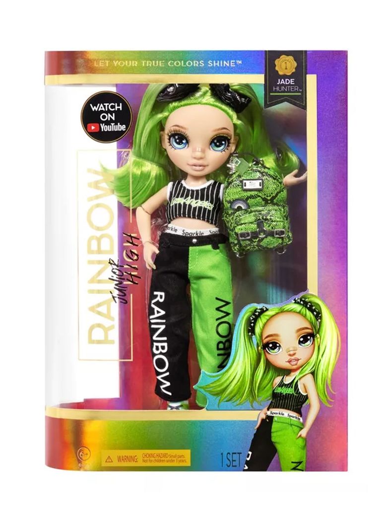 Muñeca Jade Hunter Rainbow Junior High Fashion Doll-7