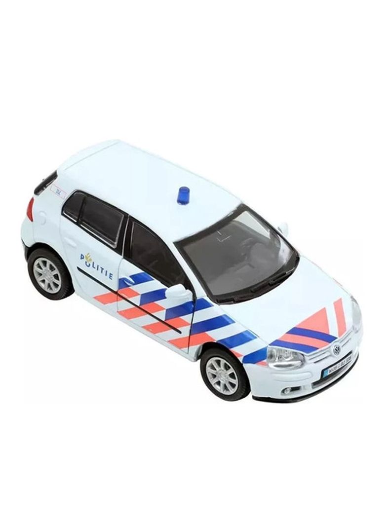 Vehículo de Colección Volkswagen Golf V Policía de Holanda Escala 1:38 de Welly-1