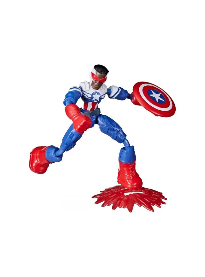 Figura Capitán América de Marvel Avengers Bend And Flex de Hasbro-1