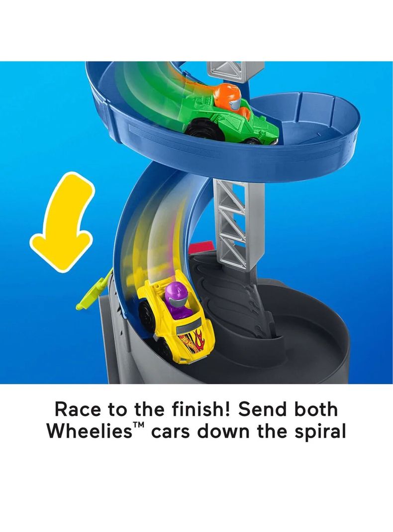 Pista Hot Wheels Para Bebés Little People de Mattel-6