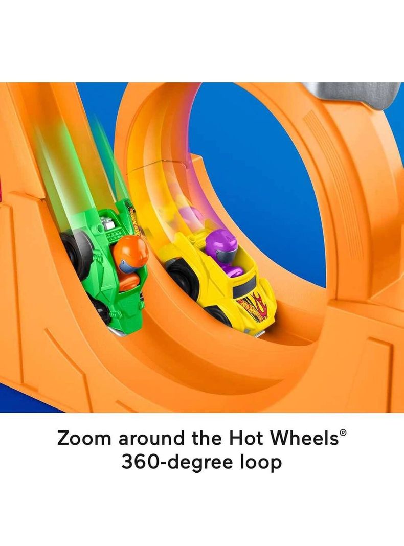 Pista Hot Wheels Para Bebés Little People de Mattel-7