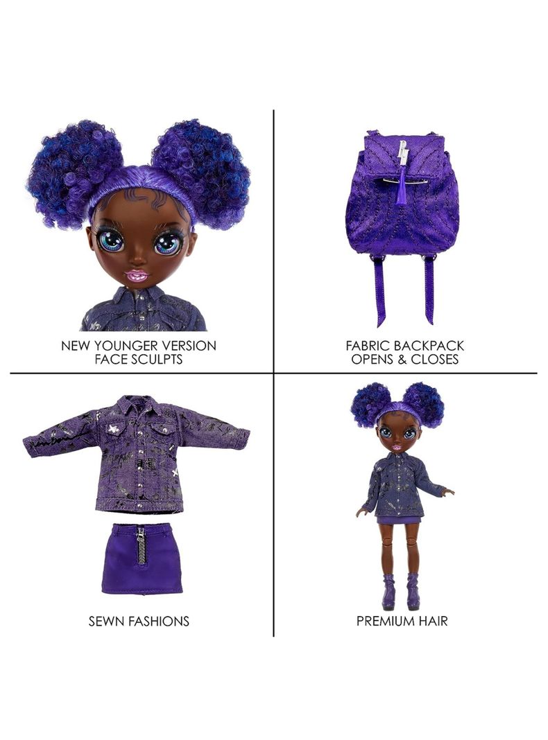 Muñeca Krystal Bailey Rainbow High Fashion Jr Serie 2-5