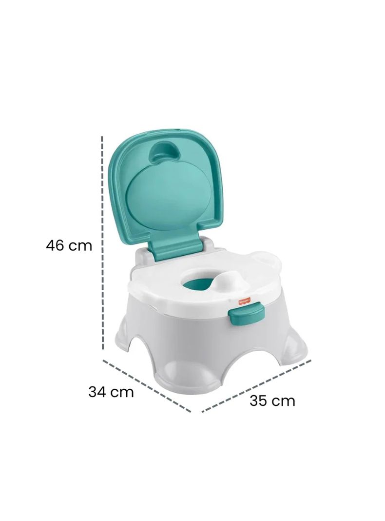 Bacinica Trono Real Celeste Niño 3 En 1 Mattel De Fisher Price-2