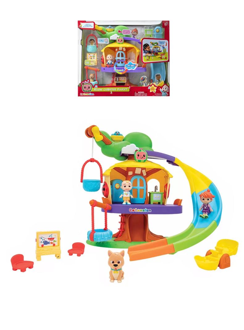 Set de Juegos Casa En El Árbol de Cocomelon JJ Deluxe Clubhouse Playset de Intek-1