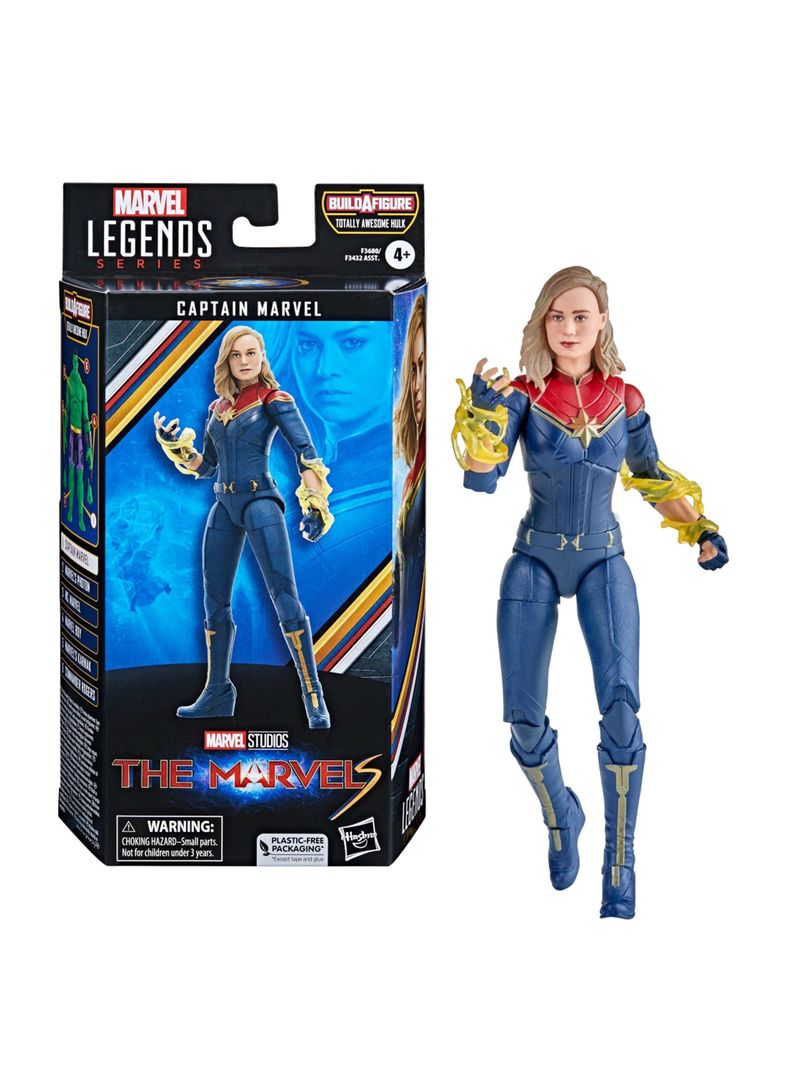 Figura De Acción Marvel Legends Capitana Marvel de Hasbro-0