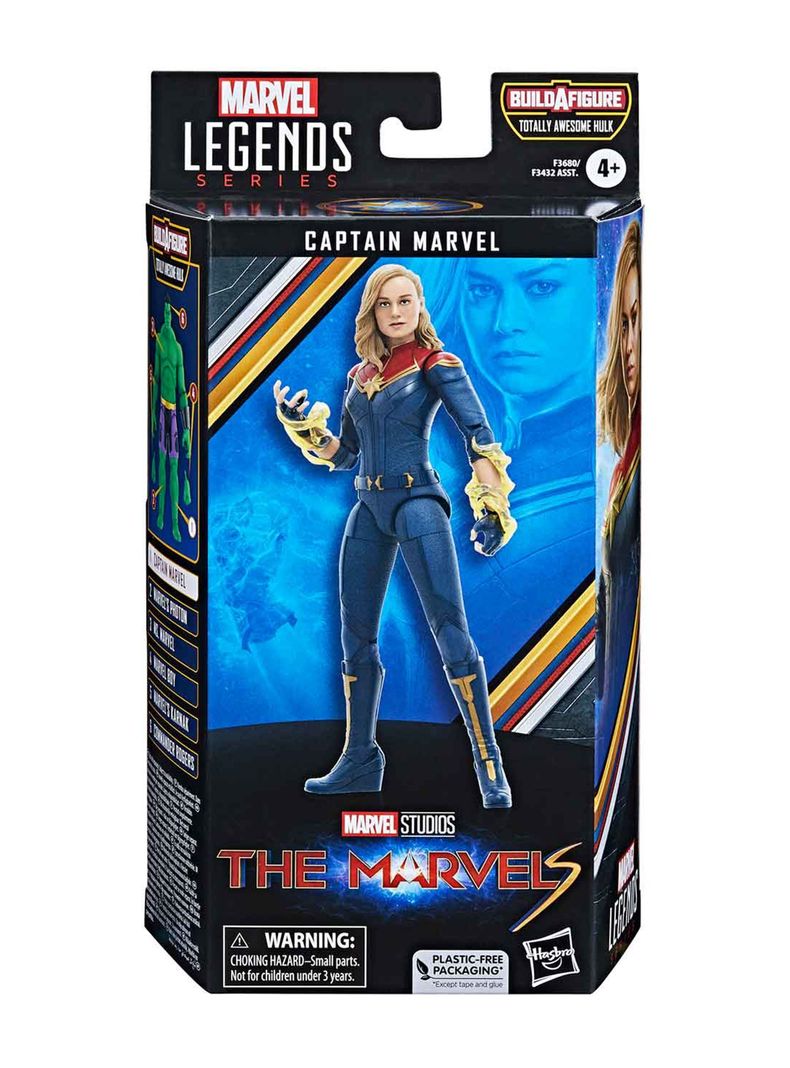 Figura De Acción Marvel Legends Capitana Marvel de Hasbro-4
