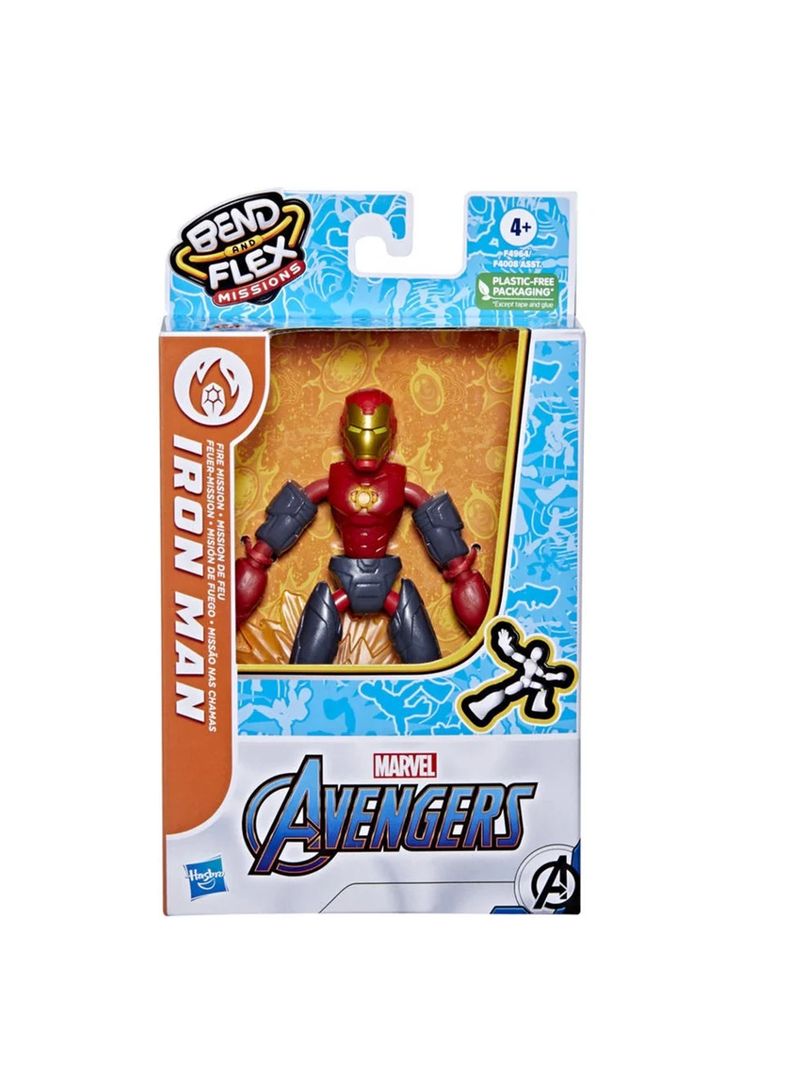 Figura Ironman Missions Marvel Bend And Flex de Hasbro-2