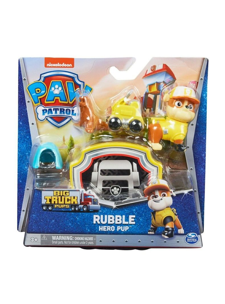 Figura Rubble Big Truck Pups Hero Pup Paw Patrol de Spin Master-3