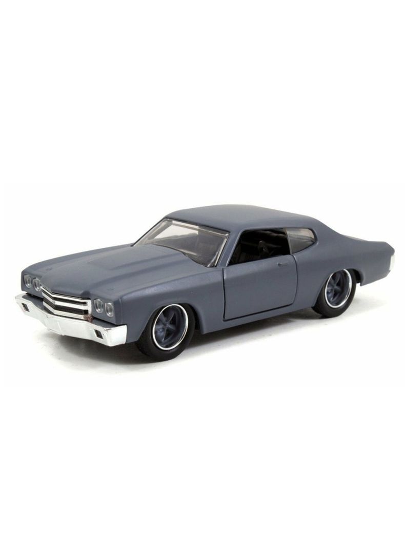 Vehículo Dom's Chevy Chevelle Ss Gris Rapido Y Furioso Escala 1:32 de Jada-1