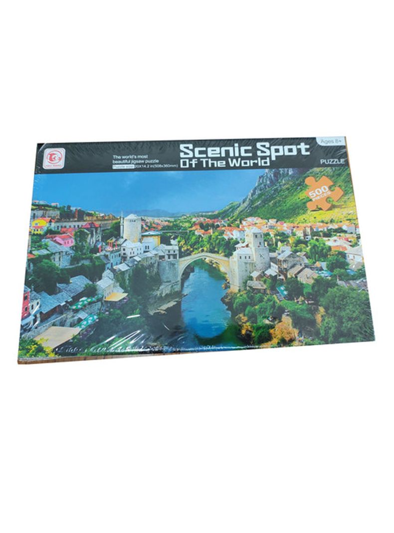 Puzzle Rompecabezas Puente En Ciudad Antigua 500 Pcs de Highsun-0
