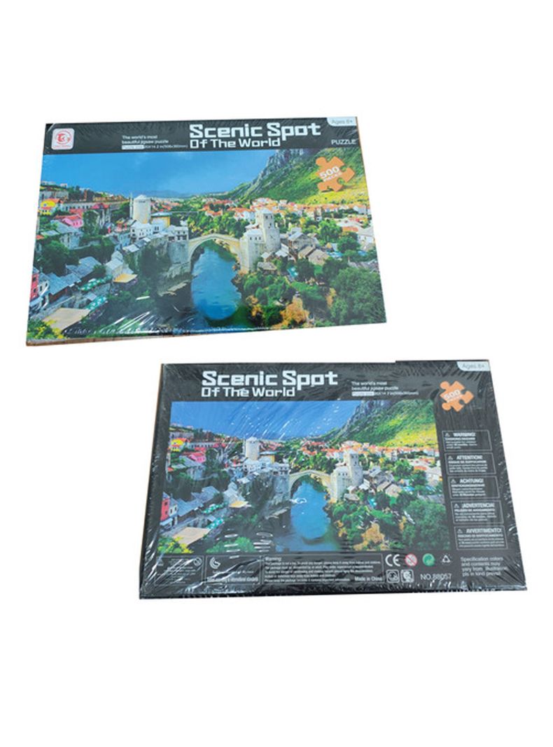 Puzzle Rompecabezas Puente En Ciudad Antigua 500 Pcs de Highsun-1