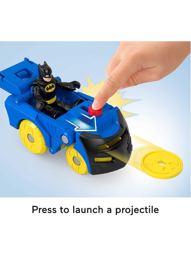 Figura De Acción Head Shifters Batman & Batimóvil de Imaginext*-4