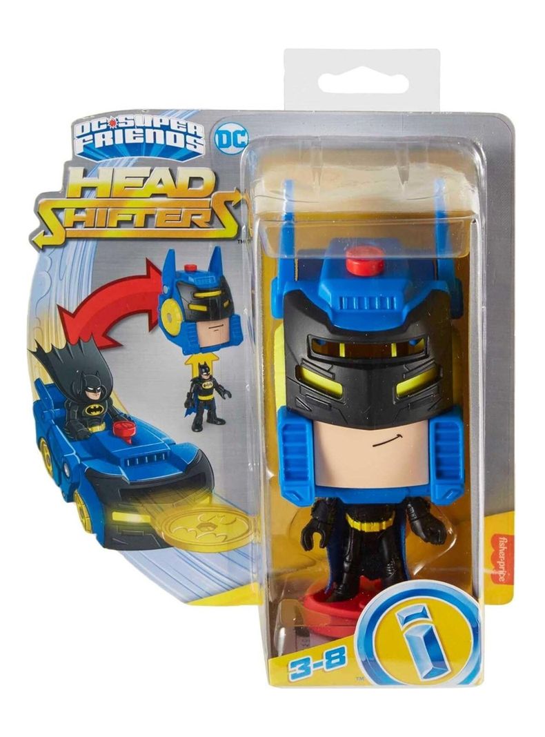 Figura De Acción Head Shifters Batman & Batimóvil de Imaginext*-6