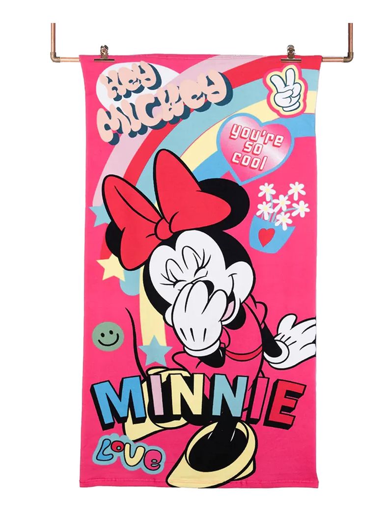 Toalla De Playa con Bolso Minnie Mouse Hey Mickey de Disney-0