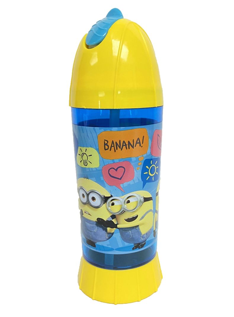 Botella Toma Jugo Con Bombilla De 290ml Minions-0