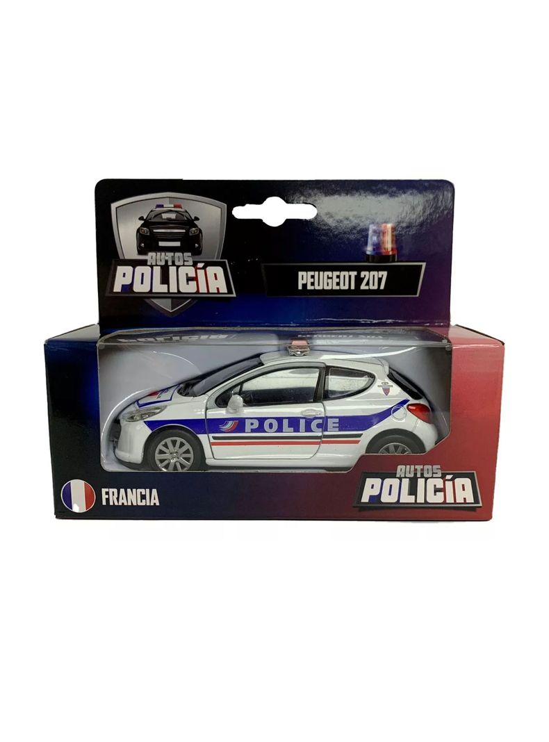 Auto De Colección Policía Peugeot 207 Francia 1:36 Welly-5