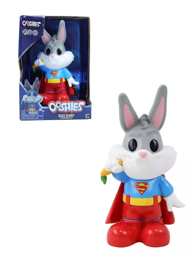 Figura Looney Tunes Bugs Bunny Superman de Ooshies-0