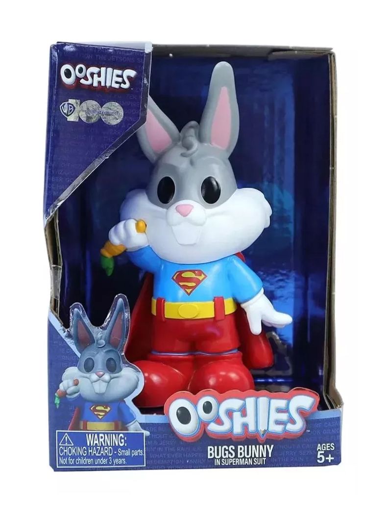 Figura Looney Tunes Bugs Bunny Superman de Ooshies-4