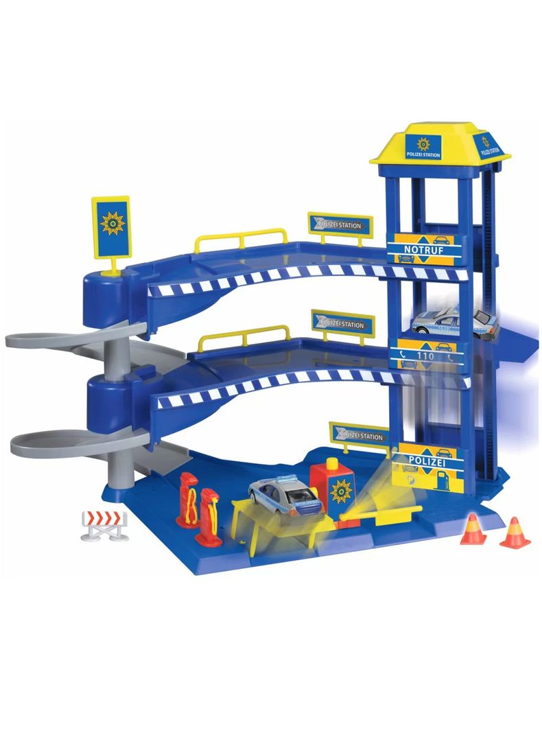 Estación Policía con Dos Vehículos de Emergencia de Dickie Toys-1