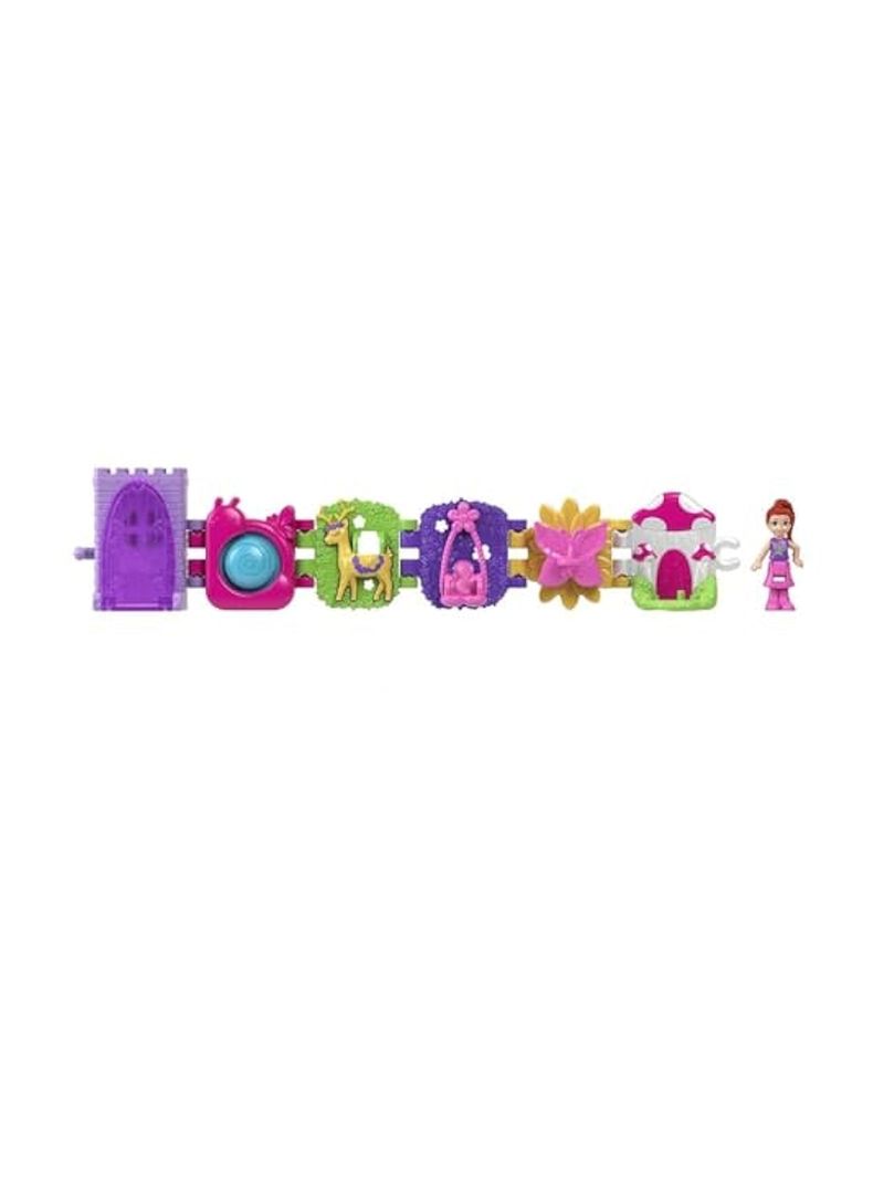 Muñeca Polly Pocket Set De Juego Brazalete De Tesoros Hada Mágica de Mattel-3