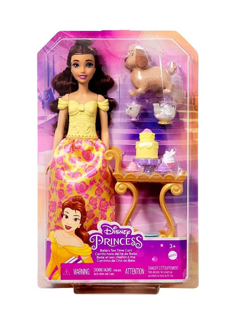 Muñeca Carrito Hora Del Té De Bella Disney Princess de Mattel-3