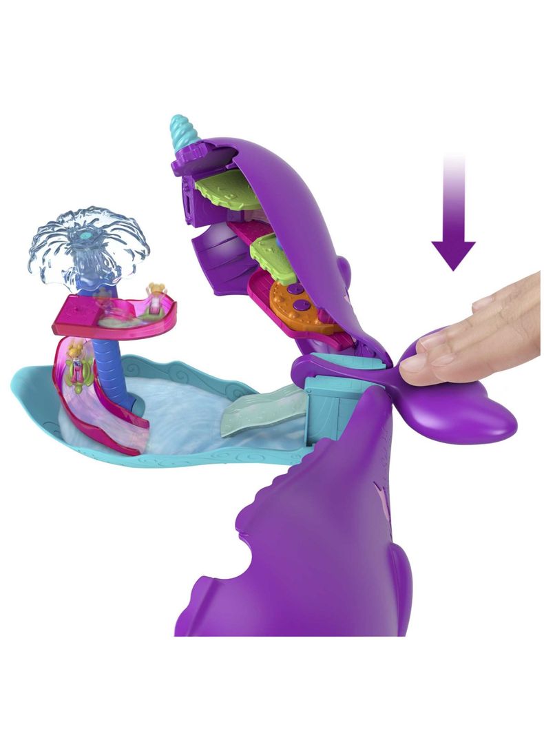Muñeca Y Barco Narval Polly Pocket Magic Bay Mattel-3