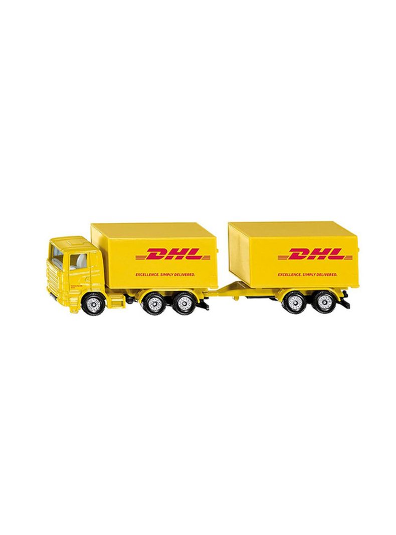 Vehículo Camión Dhl Con Acoplado A Escala de Siku-1