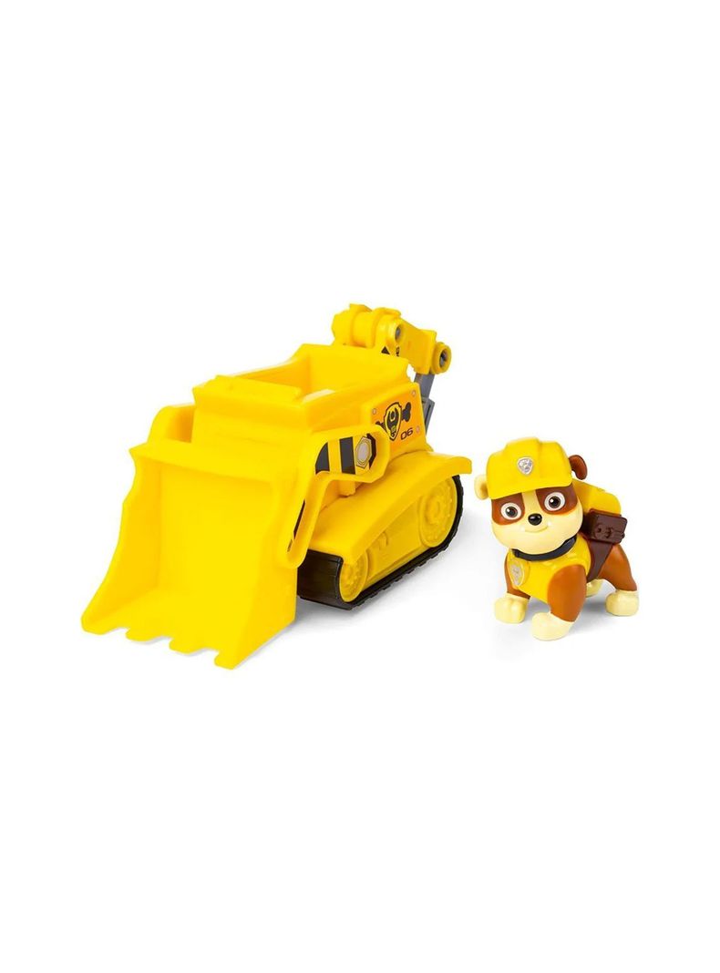 Figura Rubble Bulldozer Y Vehículo De Acción Paw Patrol de Spin Master-1