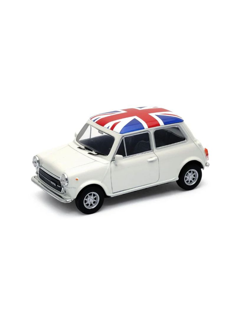 Vehículo Colección Mini Cooper Blanco British Versión Escala 1:36 de Welly-1