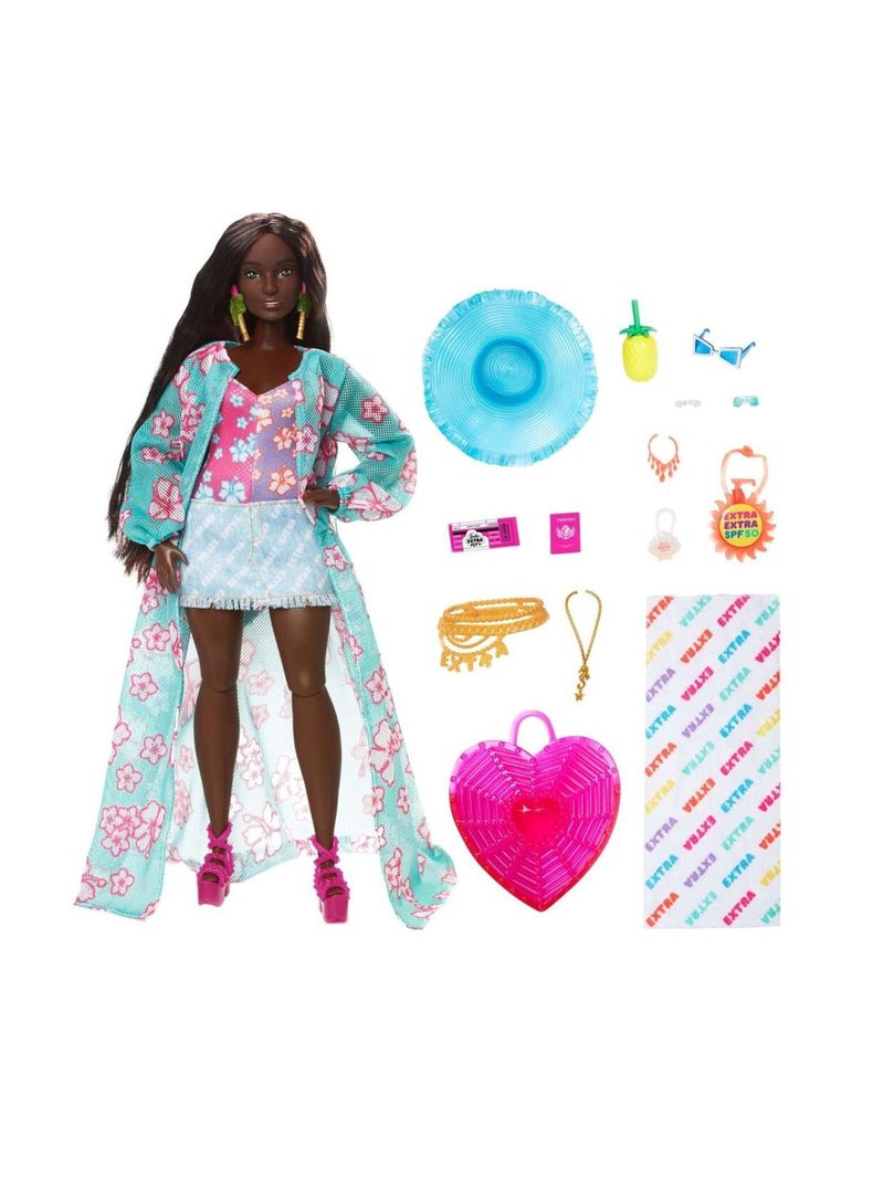 Muñeca Babie Extra Fly Look de Playa de Mattel-1