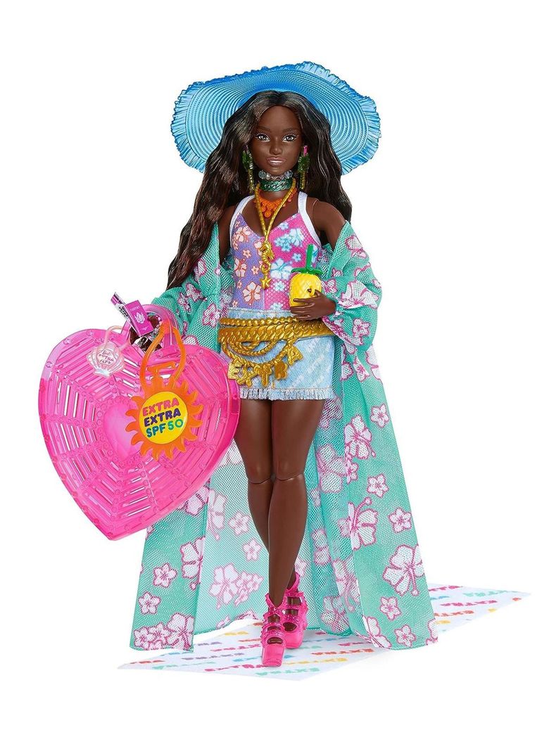 Muñeca Babie Extra Fly Look de Playa de Mattel-4