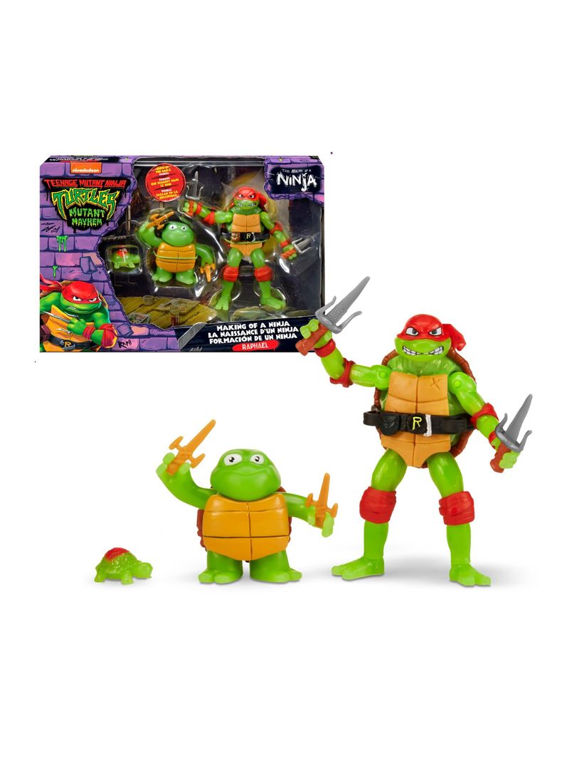 Figura Raphael Tortugas Ninja Mutantes en Formación de un Ninja de Nickelodeon-0
