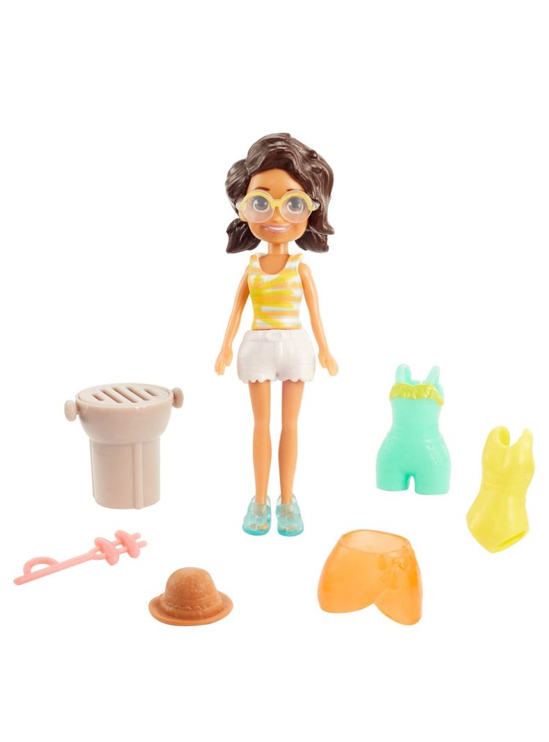 Muñeca Polly Pocket Pack De Modas Shani Playera de Mattel-1