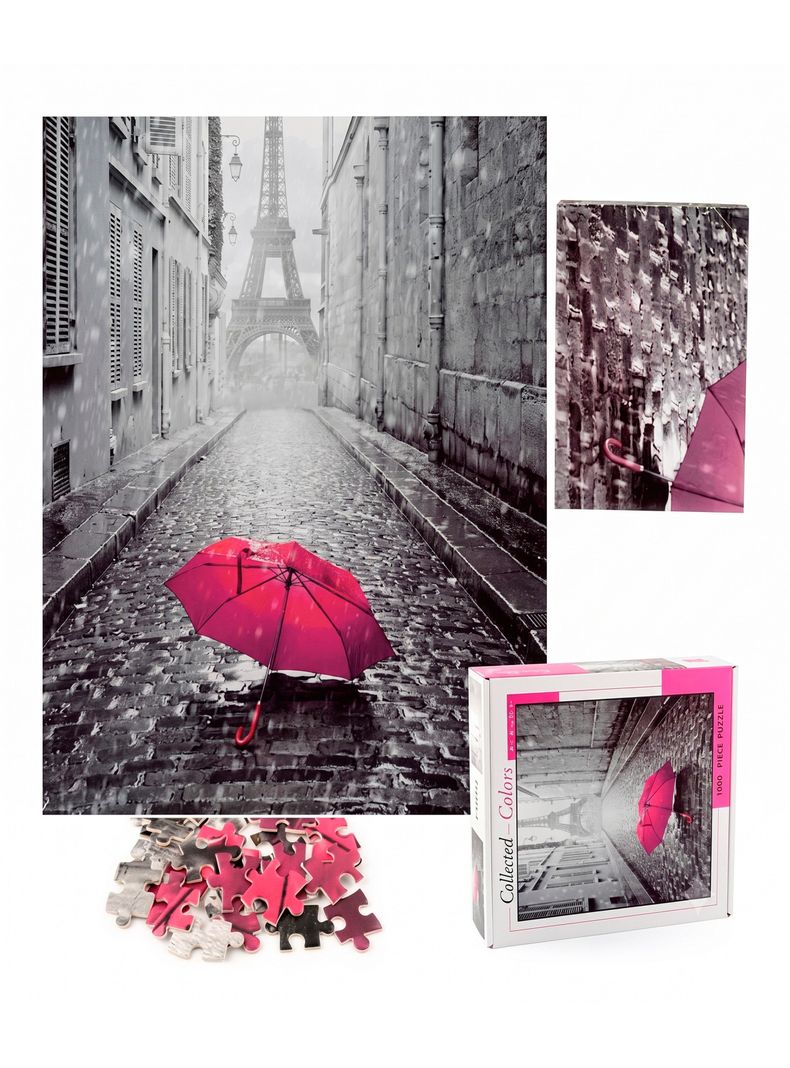Puzzle Rompecabezas Paris Torre Eiffel 1000 Pcs 50x70cm Collected Colors