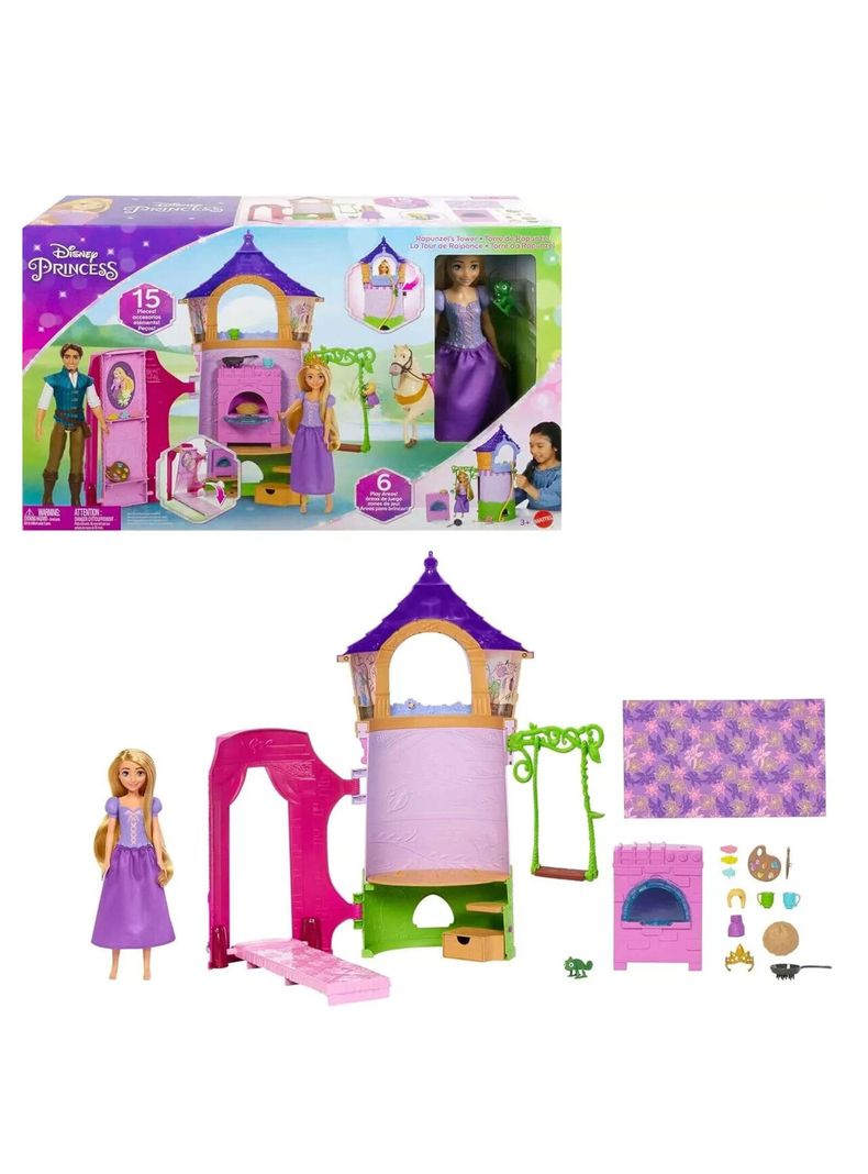 Set de Juego Torre De Rapunzel Princesas Disney de Mattel-0