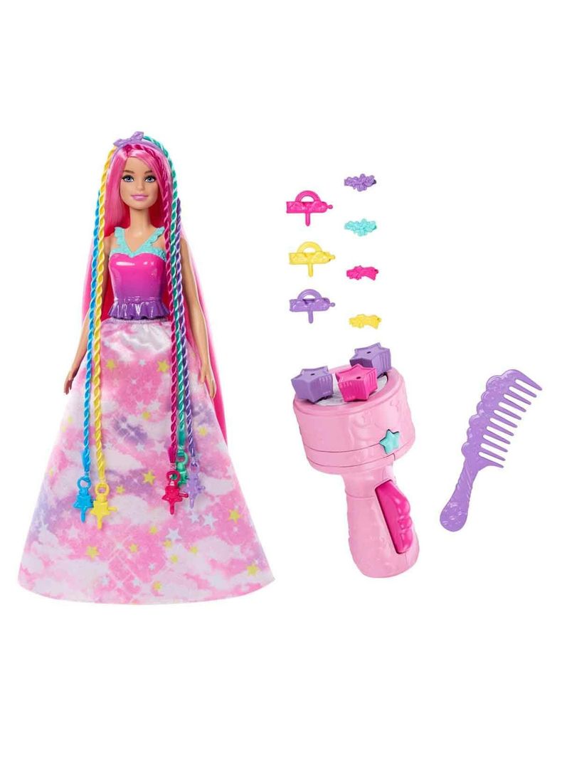 Barbie Fantasía Muñeca Trenzas Mágicas de Mattel-1