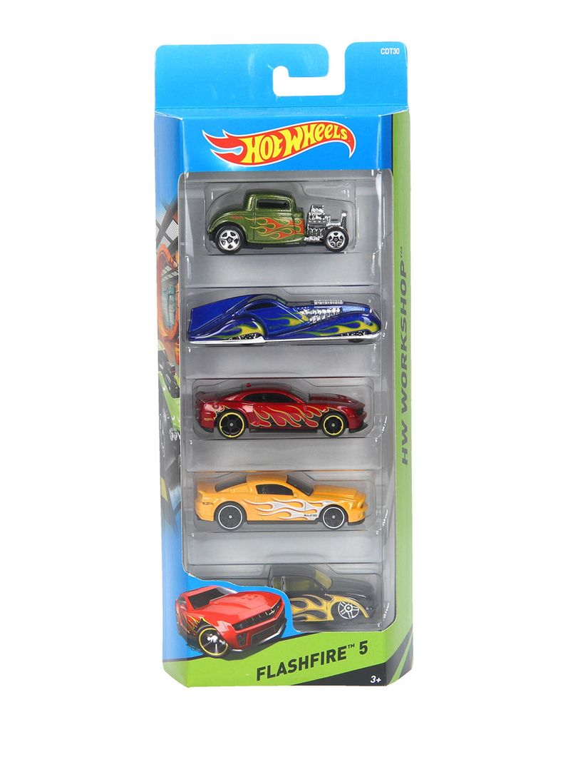 Pack de 5 Vehículos Hot Wheels Variedades Sorpresa de Mattel-2