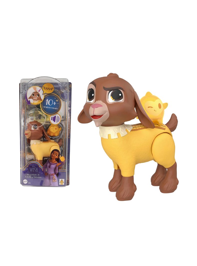 Set De Parlante De Estrella Y Valentino Película Wish de Disney de Mattel-0