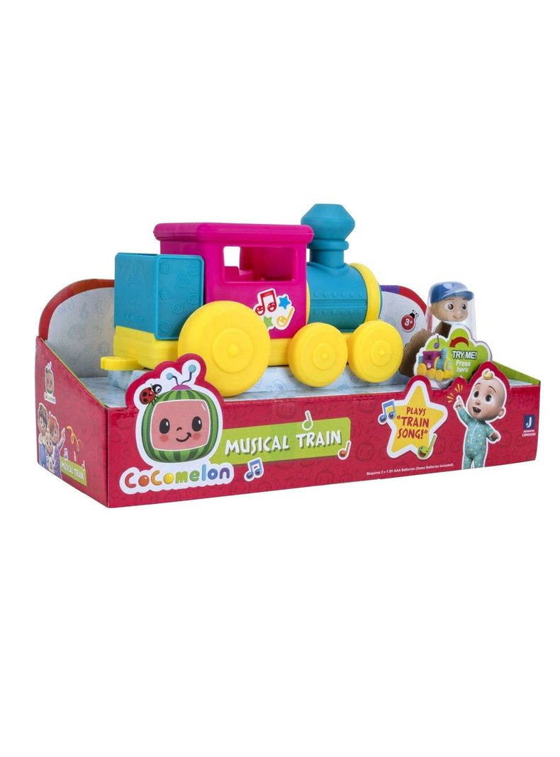 Cocomelon Tren De Carga Con Sonido + 1 Figura Jazwares-5