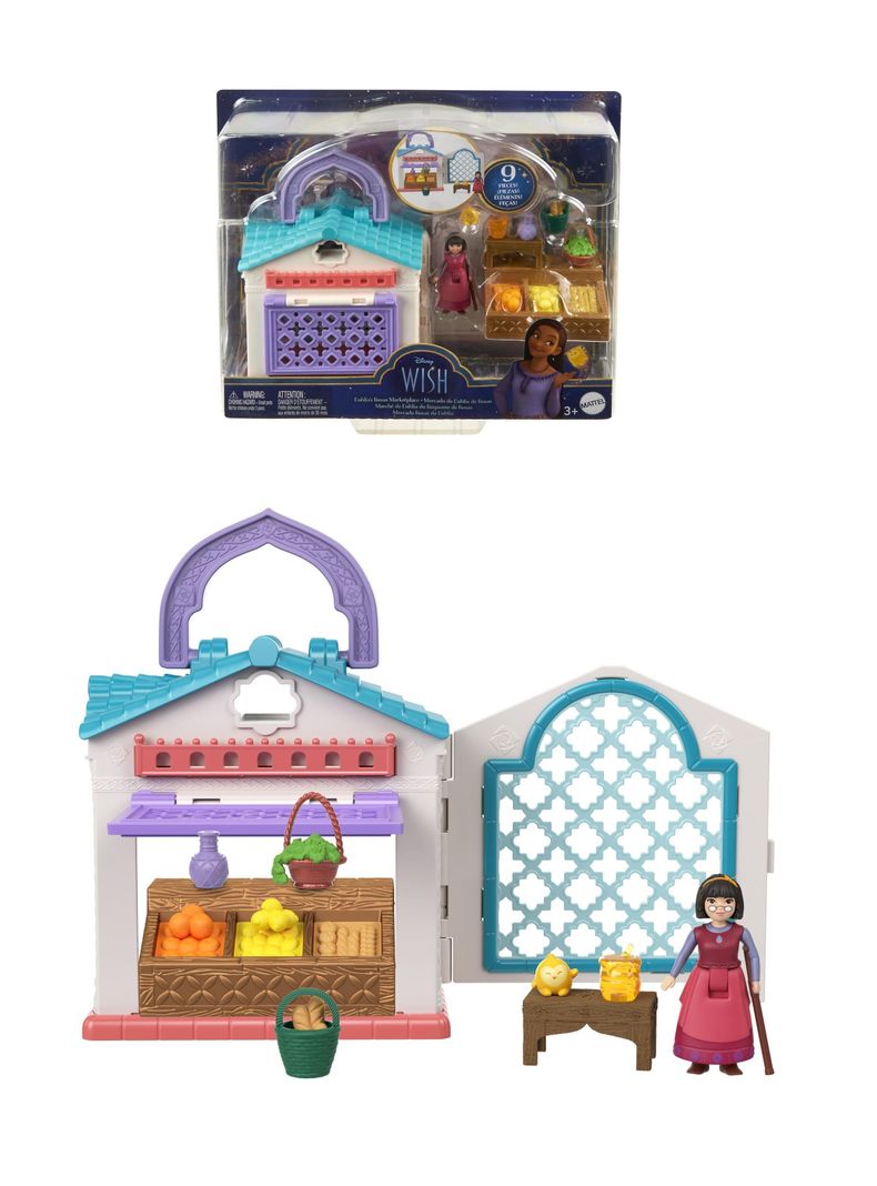 Set De Mercado De Dahila De Rosas Película Disney Wish de Mattel-1