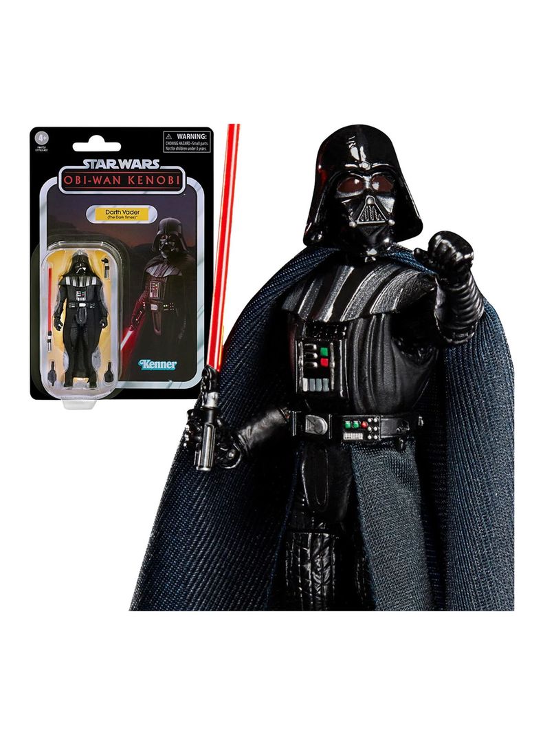 Figura Coleccionable Darth Vader (The Dark Times) Star Wars Obi-Wan Kenobi Retro Collection de Hasbr-0
