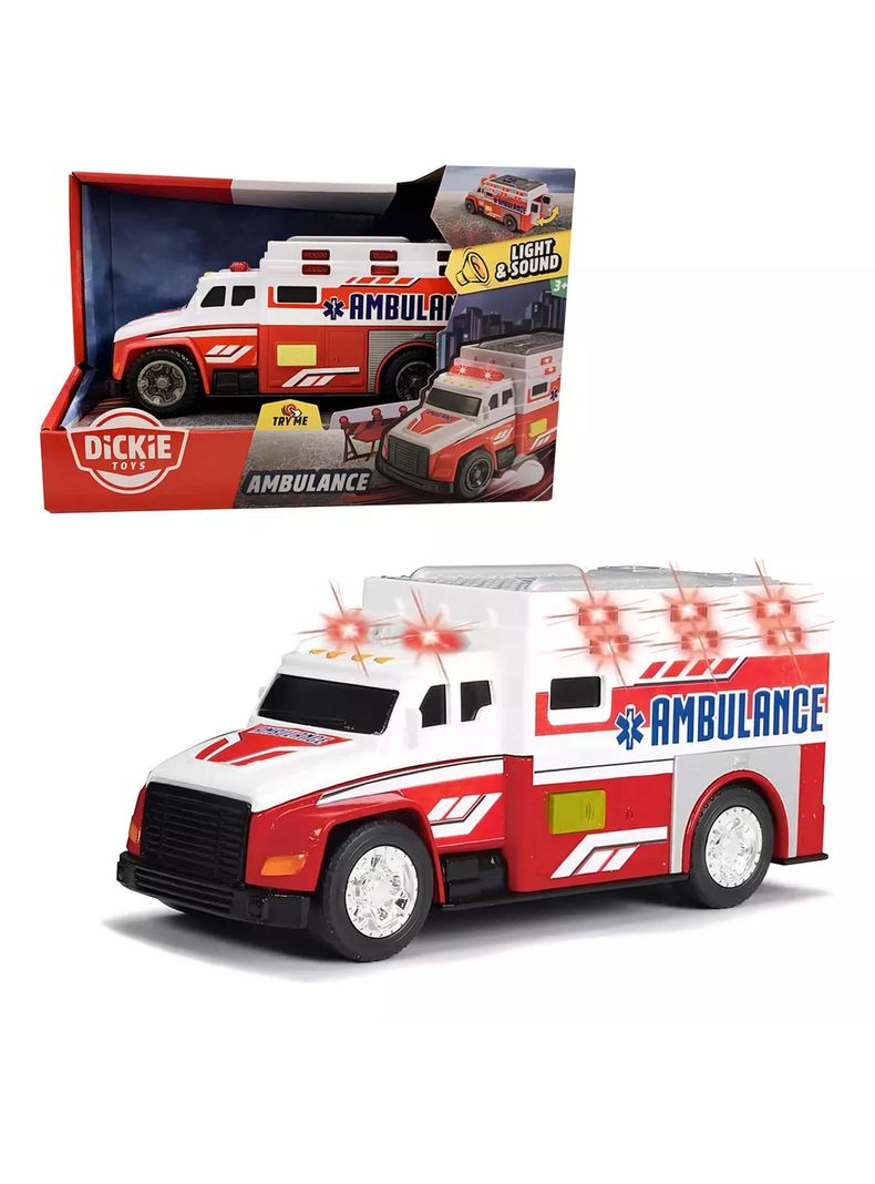 Vehículo de Emergencia Ambulancia Sonido Y Luces Dickie Toys-0