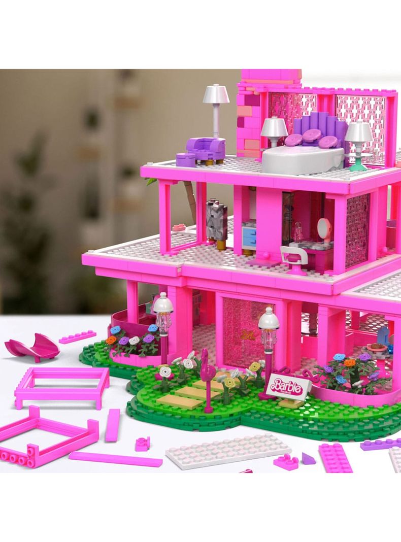 Bloques de Construcción Barbie La Película Casa De Los Sueños Para Construir de Mega Bloks-5