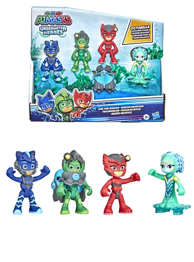Figuras De Acción Pj Masks Misión Acuática de Hasbro-0