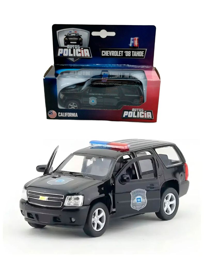 Camioneta Chevrolet Tahoe Policia California Metal Welly