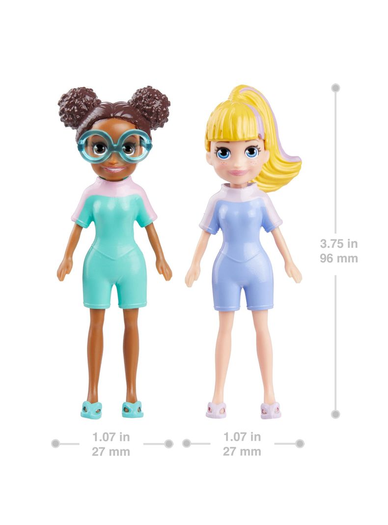 Muñeca Polly Pocket Gran Pack de Moda del Surf de Mattel-1