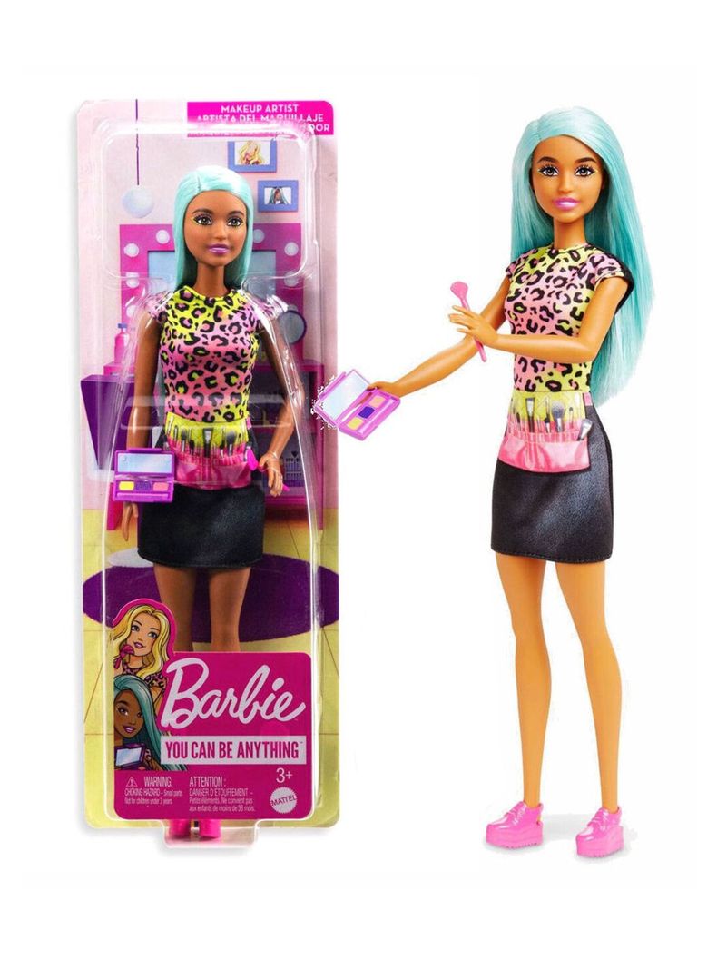 Muñeca Barbie Profesiones Maquilladora Con Accesorios de Mattel-0