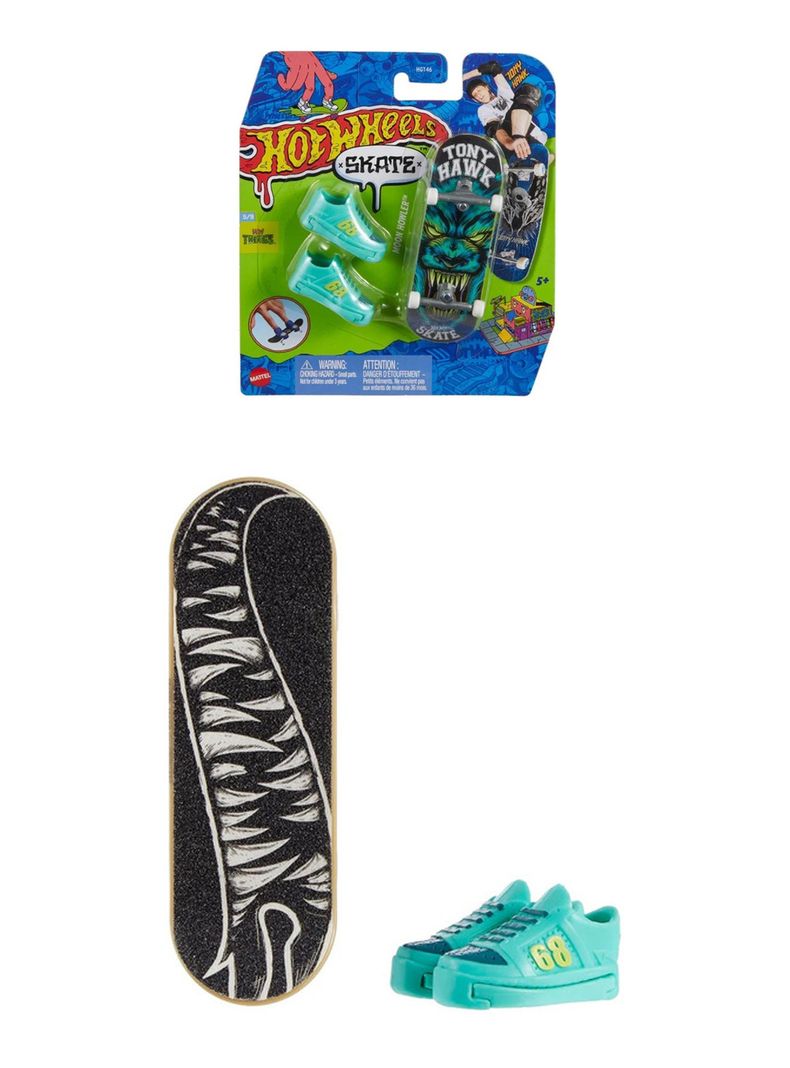 Skate Fingerboard Moon Howler Hot Wheels de Mattel-0
