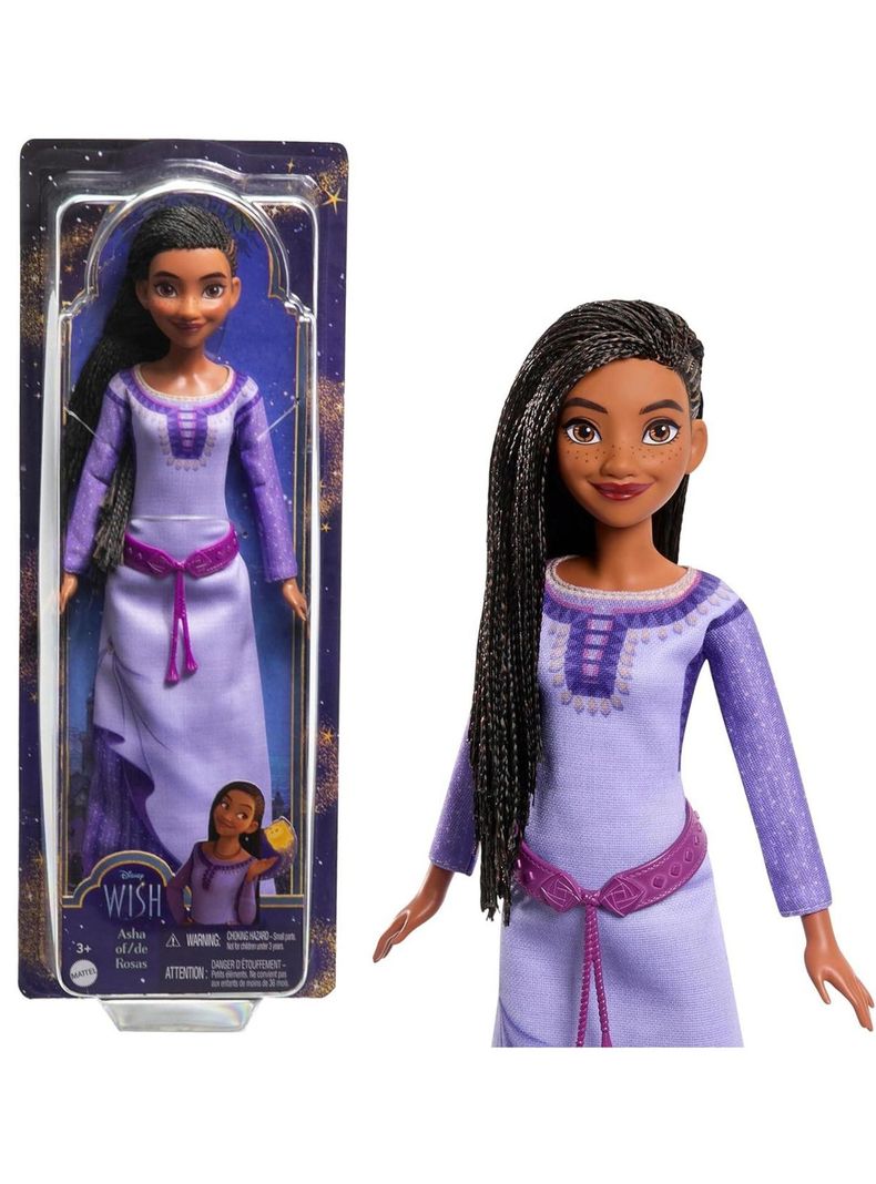 Muñeca Asha de la Película Wish de Disney de Mattel-0
